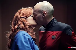 See the primary bi-racial cougars added to buxom honeys in Starlet Trek: The Next Generation - A Harcore Take-off