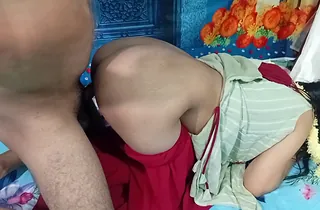 Scorching COUGAR from South India gets pounded stiff on every side Tamil doggie-style