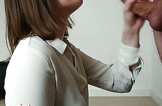 Young married secretary nails her boss on a business trip.