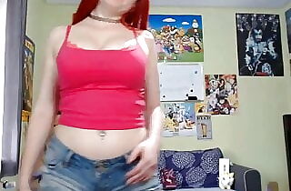 Big-titted angel red-haired has a big cleavage
