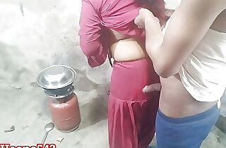Desi Heena very first sex with guy friend in kitchen in clear hindi voice