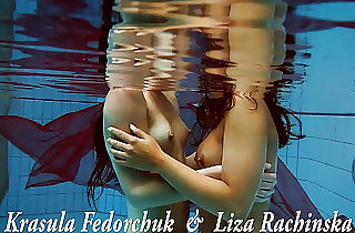 Liza and Krasula love the pool much