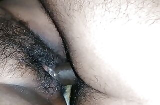 Fucked my wife’s furry twat with creampie.