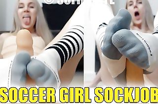 Soccer Girl Sock Job – Sofie Skye, Sock Fetish, Soccer Socks, Kink, FREE EXTENDED TEASER, Footjob, Smell
